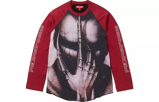 Футболка ко-бренда X HR GIGER FW23 унисекс Supreme, белый