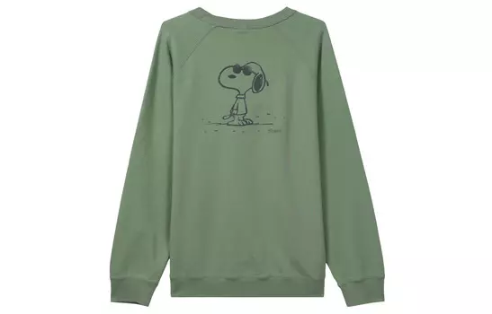 Футболка ко-брендовой серии X PEANUTS, унисекс, бирюзового цвета Uniqlo, бирюзовый