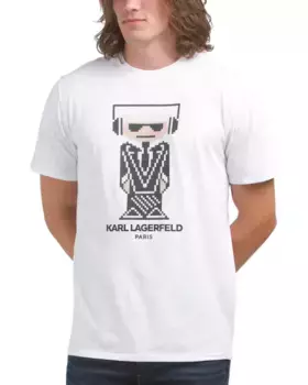 Футболка Kocktail Karl с наушниками Karl Lagerfeld Paris, белый