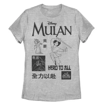 Футболка-коллаж «Герой для всех» от Disney's Mulan Juniors Licensed Character