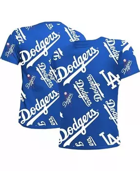 Футболка команды Big Boys and Girls Royal Los Angeles Dodgers Allover Team Stitches, синий