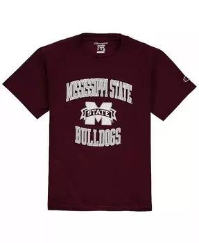 Футболка команды Big Boys Maroon Mississippi State Bulldogs Circling Team Champion, красный