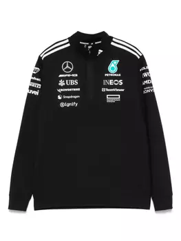 Футболка команды Формулы-1 Adidas x Mercedes AMG Petronas, черный