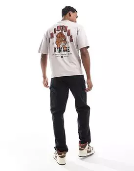 Футболка команды тигра серого цвета Criminal Damage