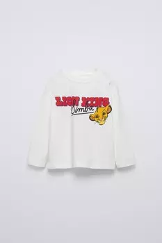 Футболка король лев disney ZARA, экрю