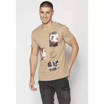 Футболка Koroshi 2311MC28, бежевый