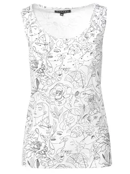 Футболка KOROSHI TOP GURTBAND, белый