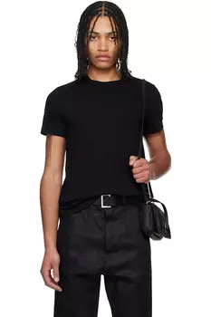 Футболка короткая Hollywood level Rick Owens, черный