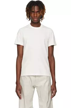 Футболка короткая Hollywood level Rick Owens, цвет milk