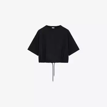 Футболка короткая Loewe, черный