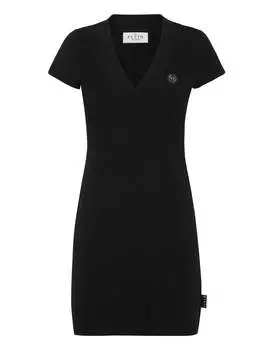 Футболка Короткое Платье Базовый PHILIPP PLEIN, черный