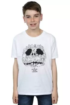 Футболка «Кошмар перед Рождеством» с изображением Джека Скеллингтона и фонарями Джека Disney, белый