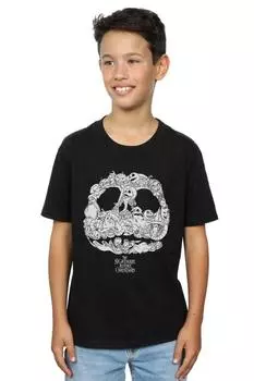 Футболка «Кошмар перед Рождеством» с изображением Джека Скеллингтона и фонарями Джека Disney, черный