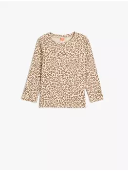 Футболка KOTON, цвет beige gemustert