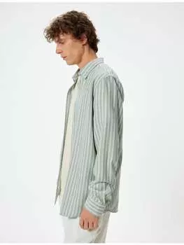 Футболка KOTON Shirt, цвет Grn Gestreift