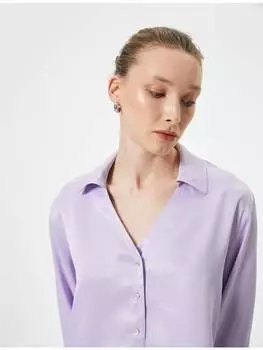 Футболка KOTON Shirt, фиолетовый