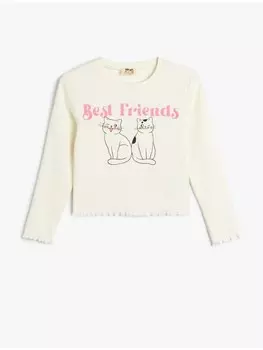 Футболка KOTON T shirt, экрю