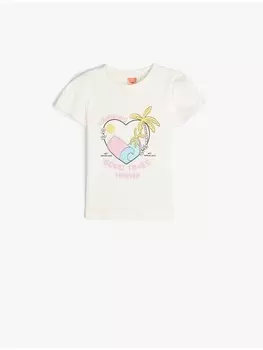 Футболка KOTON T shirt, экрю
