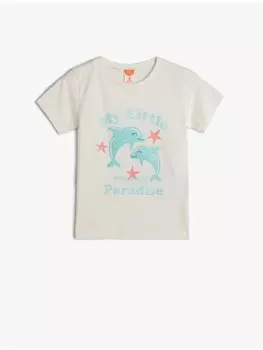 Футболка KOTON T shirt, экрю