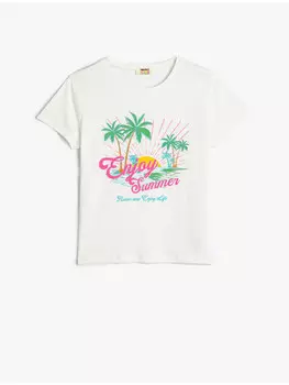 Футболка KOTON T shirt, экрю