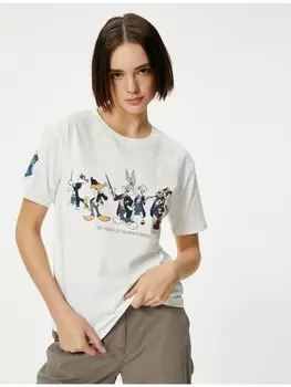 Футболка KOTON T shirt, экрю