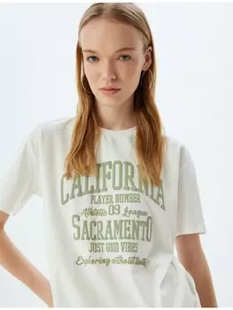 Футболка KOTON T shirt, экрю