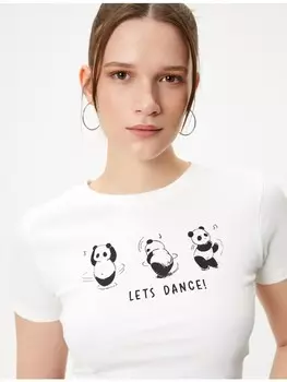 Футболка KOTON T shirt, экрю