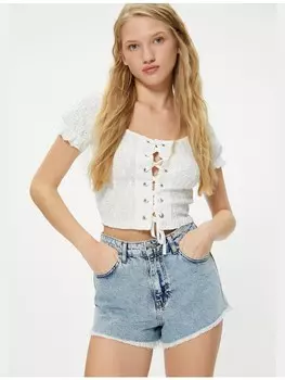 Футболка KOTON T shirt, экрю