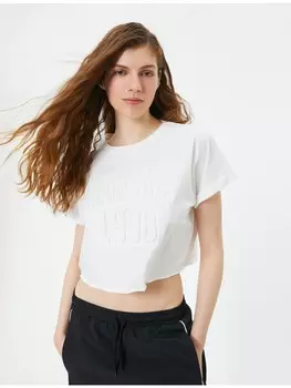 Футболка KOTON T shirt, экрю