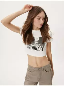 Футболка KOTON T shirt, экрю