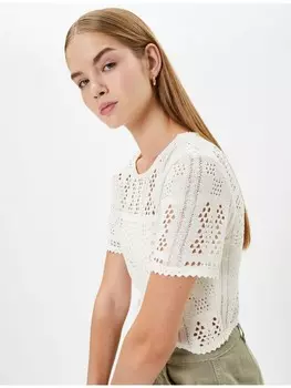 Футболка KOTON T shirt, экрю