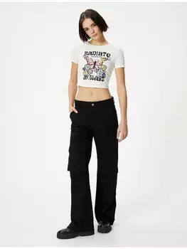 Футболка KOTON T shirt, экрю
