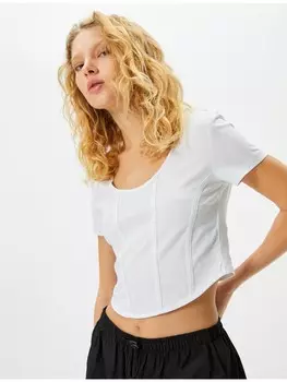 Футболка KOTON T shirt, экрю
