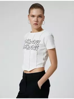 Футболка KOTON T shirt, экрю