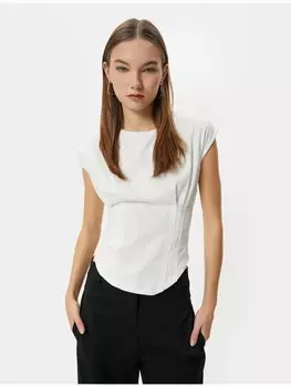Футболка KOTON T shirt, экрю