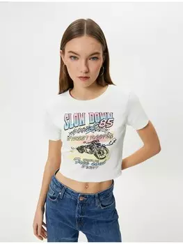 Футболка KOTON T shirt, экрю