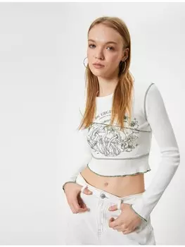 Футболка KOTON T shirt, экрю