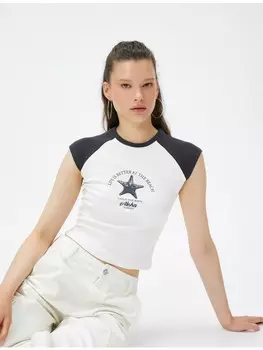 Футболка KOTON T shirt, экрю