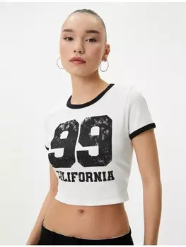 Футболка KOTON T shirt, экрю
