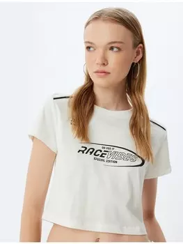 Футболка KOTON T shirt, экрю