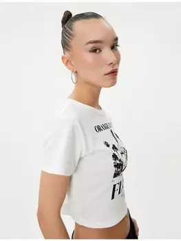 Футболка KOTON T shirt, экрю