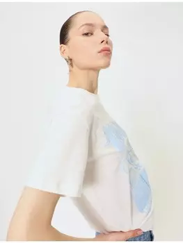 Футболка KOTON T shirt, экрю