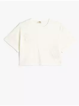 Футболка KOTON T shirt, экрю