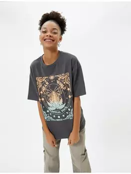 Футболка KOTON T shirt, антрацит