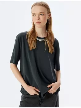 Футболка KOTON T shirt, антрацит