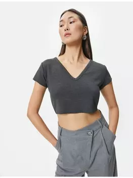 Футболка KOTON T shirt, антрацит