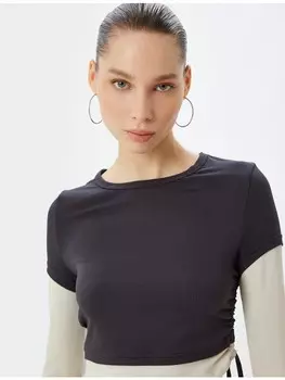 Футболка KOTON T shirt, антрацит