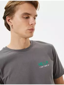Футболка KOTON T shirt, антрацит