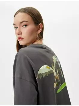 Футболка KOTON T shirt, антрацит