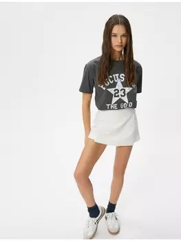Футболка KOTON T shirt, антрацит